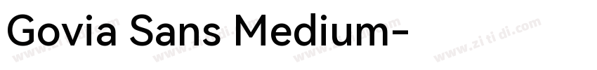 Govia Sans Medium字体转换